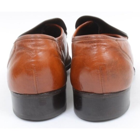 Florsheim Shoe Imperial Quality Mens 9E Cognac Leather Loafer Preppy Academia main image 2